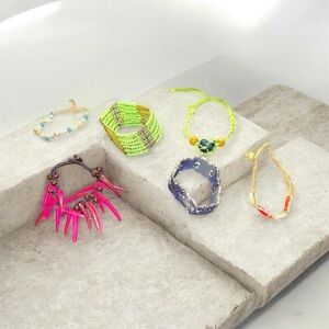 6 various Bracelets- so beautiful!
